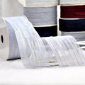 Sunjoy Polyester Ribbon Tulle Ribbon Meteor Voile Ribbon With Puntilla for Christmas Gift Table Runner