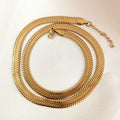 Stainless Steel Men's Classic 18K Gold Plated Necklace Chain Fine Jewelry for Anniversary Occasions