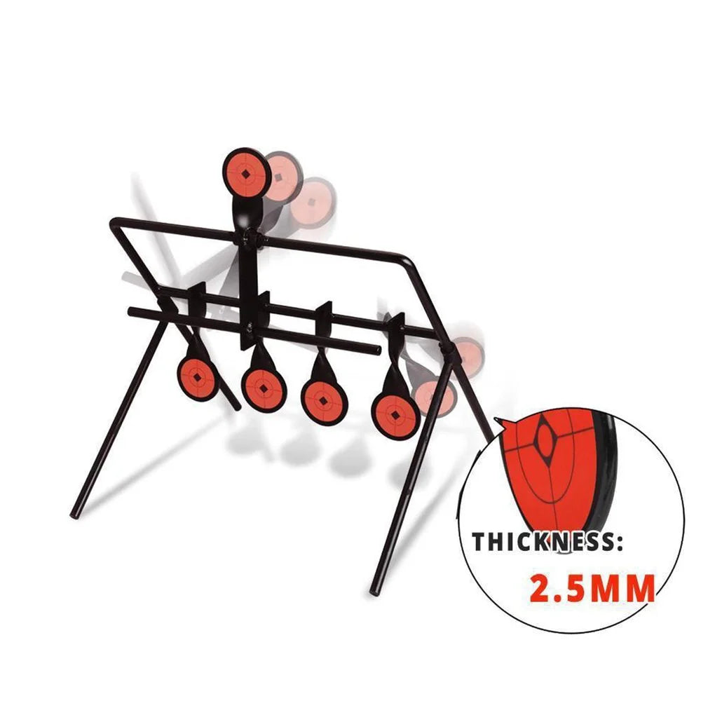 Shooting Targets Metal Automatic Reset Rotating Outdoor Hunting Practice Shooting Target