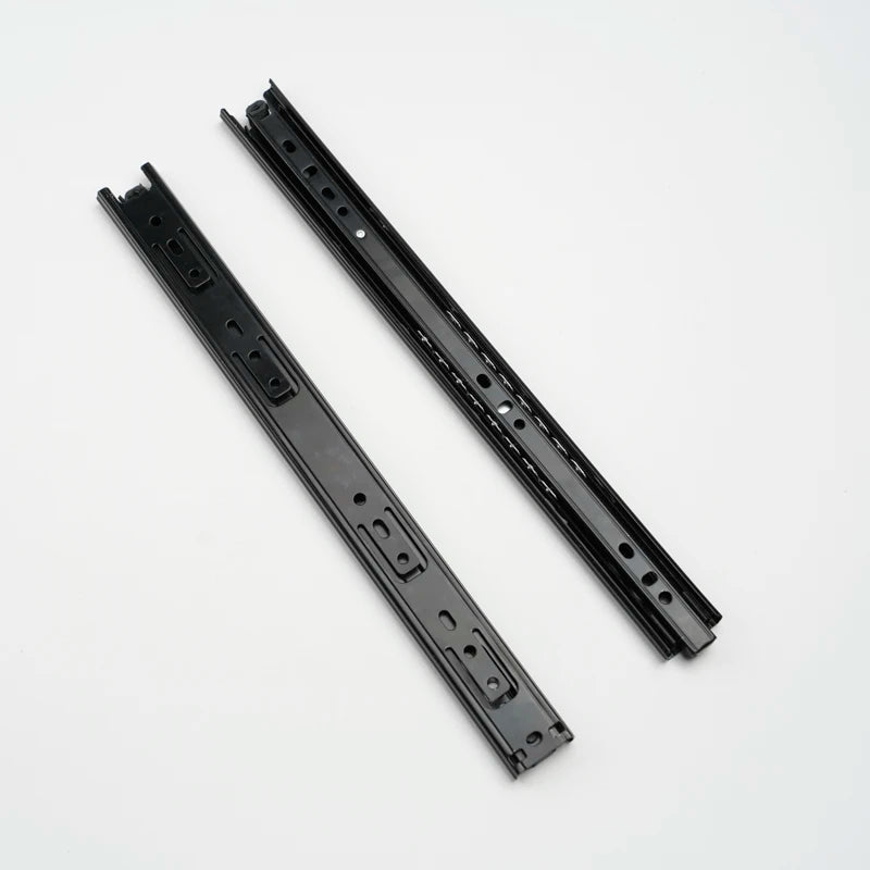 30mm Full Extension Three-Section Drawer Slides 10-20 Inches for Lightweight Kitchen Cabinets and Furniture Applications