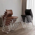 Durable Modern Design Cooling PU Leather Office Chair with Stainless Steel Frame Swivel for Meeting Room Staff Training