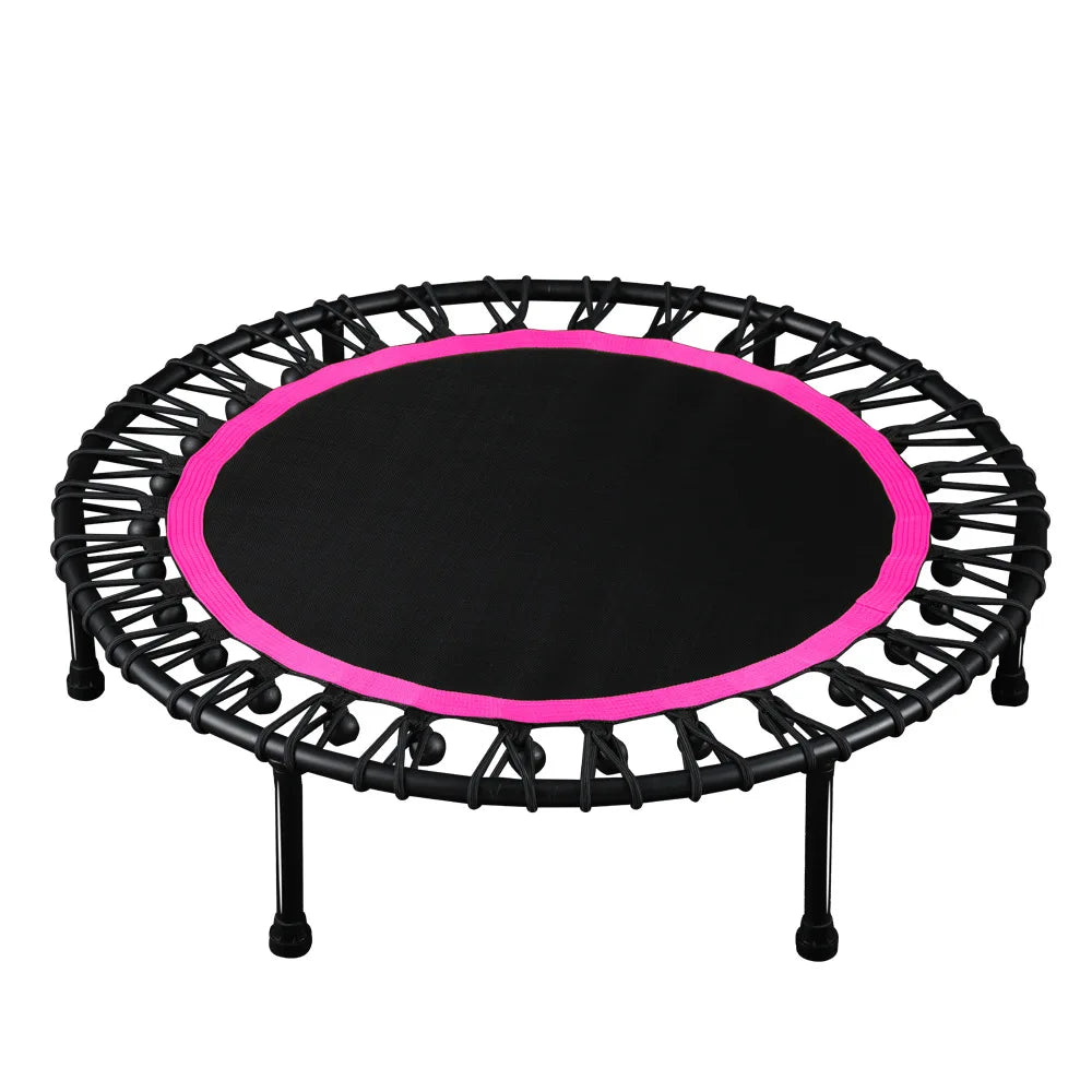 Hot Sale Gym Fitness Slimming Equipment 40 Inch Jumping Indoor Household Elastic Ball Rope Round Mini Trampoline Bed for Adults