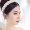 Baroque Bride Pearl Crystal Headband Bridal Tiara Wedding Party Hair Accessories Niancan FD-k Trendy Elegant