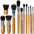 Private Label Free Samples Blush Foundation Brush 11Pcs Kabuki Bamboo Bamboo Handle Makeup Brush MegaBDM