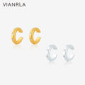 VIANRLA Stainless Steel CZ Cuff Shape  Stainless Steel Earrings  No Fade for Women