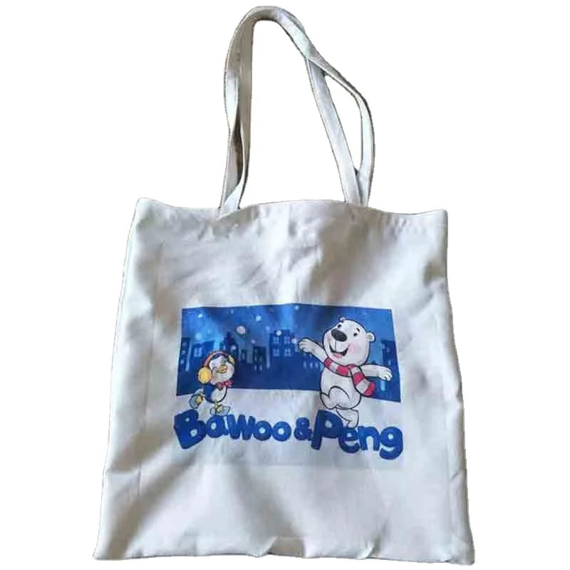 Printable Canvas Sublimation Blank Storage Tote Bags for Shopping/Business/Gifts/Travel/School