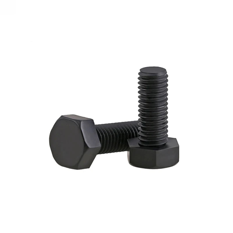 Bolts Manufacturers Customized Half or Full Tooth Hex Head Grade 4.8 8.8 M4 M5 M6 M8 M10 Black Zinc Din 933 Hex Screw Bolts