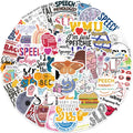 56Pcs Speech Language Pathology StickersSLP Water Bottle Decals Vinyl Waterproof Stickers for Laptop Cup Skateboard Phone