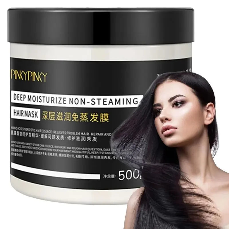 500ml Deep Nourishing Hair Mask Moisturizing Repairing Conditioner Non Steam Hair Mask for Damage Dry Curly and Frizzy Hair