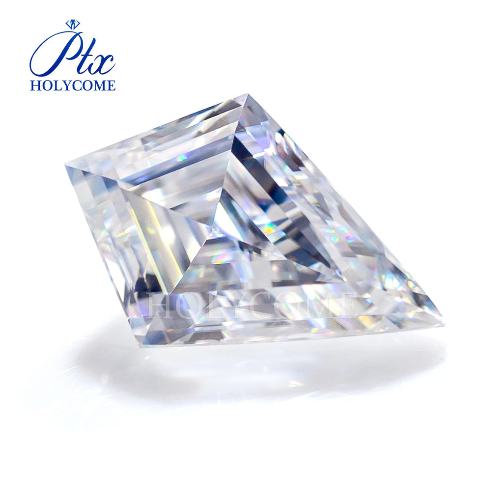 Holycome Customized 6x9mm Kite Cut Moissanite Certified D VVS Super White Kite Cut Synthetic Diamond Loose Moissanite