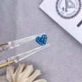 Starsgem 1.54ct Brilliant Cut Lab Grown Blue Diamond  Heart Shape with IGI Certificate Excellent Quality Jewelry Application