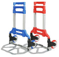 Hot Sale Supermarket Customized Aluminum Folding Hand Luggage Wholesale Foldable Trolley Cart for Shopping-Made Steel Plastic