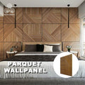 MUMU 3D High Durability Decor Square Divide Space Interior Modern Vertical Wood Slat Wall Cladding Panel