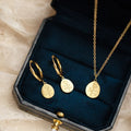 INS Style Jewelry Set Stainless Steel Necklace Dangle Rose Flower Necklace Earring Mother Mama Necklace for Gifts