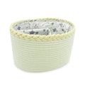 Foldable Cotton Rope Laundry Clothes Storage Basket with Waterproof Cloth