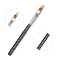 Custom Private Label Nail Art Supplies Wooden Nylon Acrylic Ombre Nail Brush