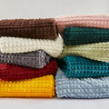 Waffle Textured Soft Blanket Luxury Flannel Velvet Plush Throw Blanket- Cozy Warm and Lightweight