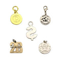 Wholesale Engraved Metal Label Custom Metal Charm logo Jewelry Tags for Bracelet Clothing