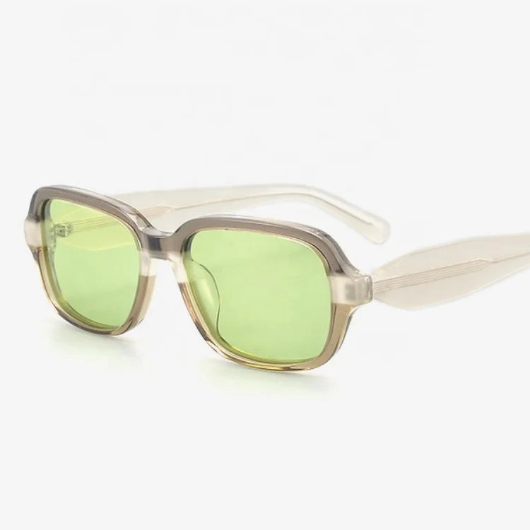 Acetate Green UV400 Protection Sunglass 2025 Women Men Luxury Shades Square Trendy Wholesale Sun Glasses Sunglasses Gafas De Sol