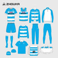 Oem Customized Sublimation Men'S Vintage Rugby Uniforms Shirt Set Wholesale Custom Retro Rugby Jersey Tops Full Set for Men
