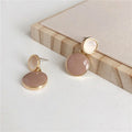 Wholesale Alloy Enamel Colorful Circular Shape Earrings Dangle Drop Ear Studs Fashion Jewelry for Women Girls Gifts