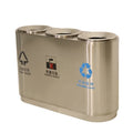 Outdoor Stainless Steel Garbage Trash Can extra Large Metal Rubbish Litter Bin Public Commercial Recycle Waste Segregation Bin
