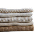 Factory Price Cotton Jute Fabric Double Faced Herringbone Jacquard Burlap Cotton Mixed Hessian Organic Hemp Fabric