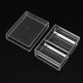 Customized Clear Acrylic Poker Chips Case with Stackable Design for 40-Piece Racks Eco-Friendly & Durable