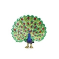 SHINNYGIFTS Small Gift Box Enamel Peacock Decoration for Christmas and Valentine's Day for Jewelry Storage