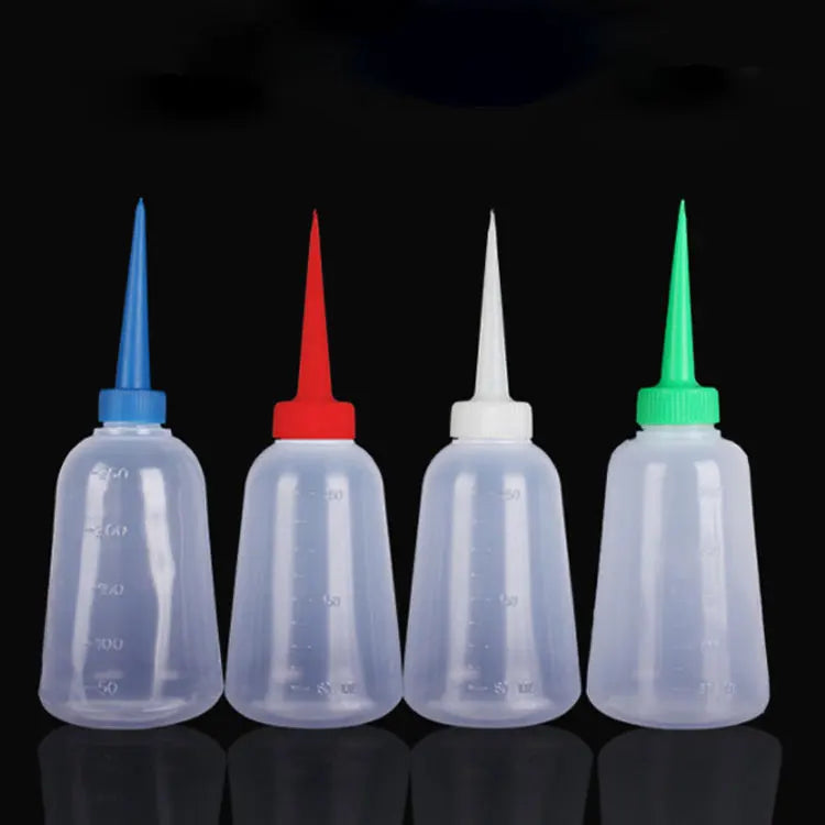 20oz Squeez Bottle Precision Needle Tip Glue Bottle Applicator Laboratory Plastic Bottles With Volume Scale