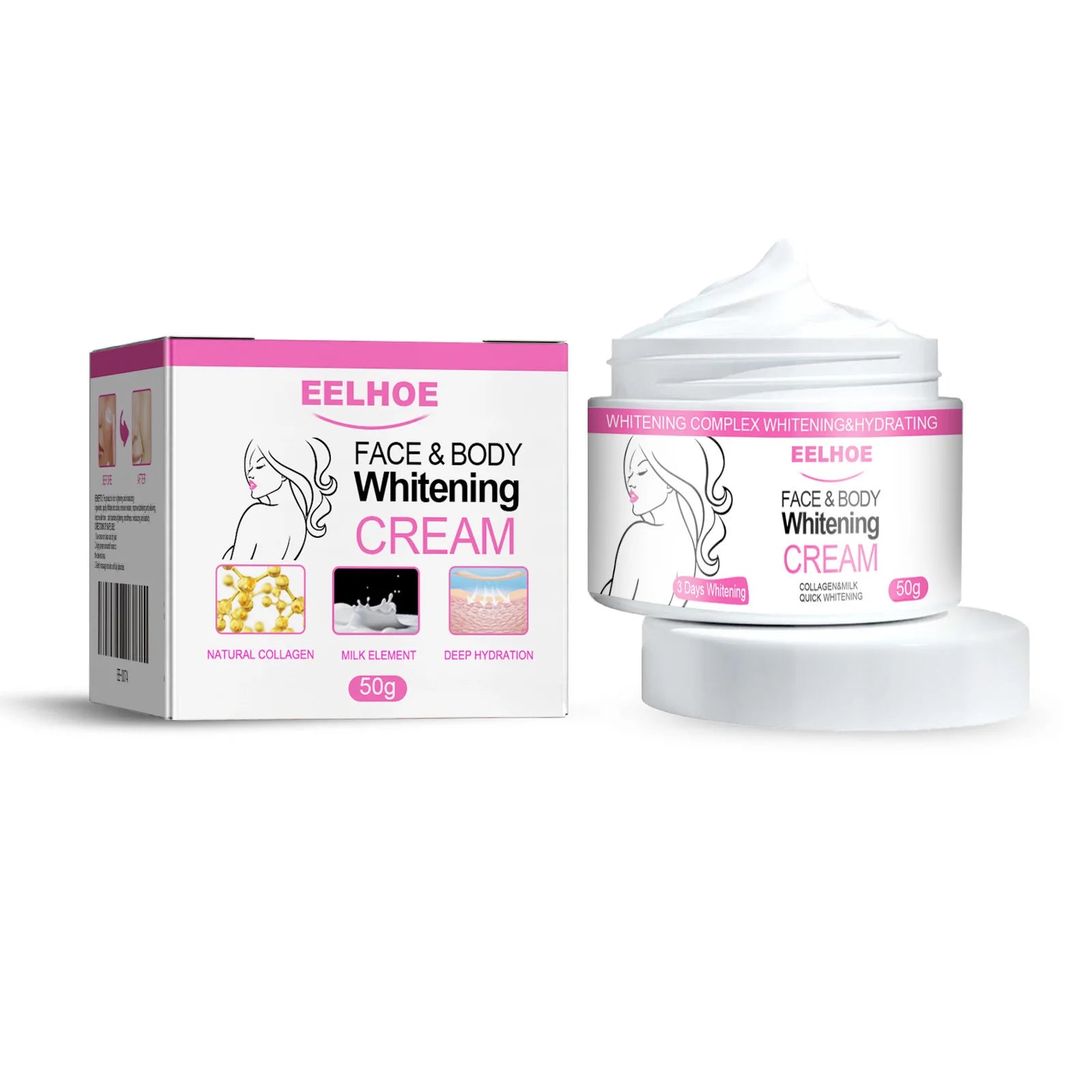 EELHOE Permanent Brightening Lightening Skin Under Arm Leg Body Whitening Cream