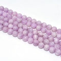 Factory Wholesale 6/8/10mm Grade AAA Natural Kunzite Loose Gem Stone Beads