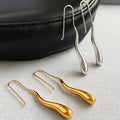 Brass Plated Long Irregular Teardrop Earrings for Women Mother'S Day Gift Jewelry Custom Design