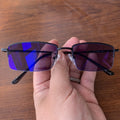 Men Photochromic Glasses Photogray Metal Half Frame Anti Reflection Blue Light Lunettes Antibleues Et Photochromiques Verified