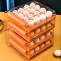 Hot Sale in Food Plastic Double Layer 32 Drawer Type Egg Storage Box Refrigerator