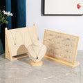Fashion Bamboo Linen Necklace Bracelet Ring Jewelry Display Rack Pendant Watch Jewelry Shop Storage Stand Jewelry Display Holder