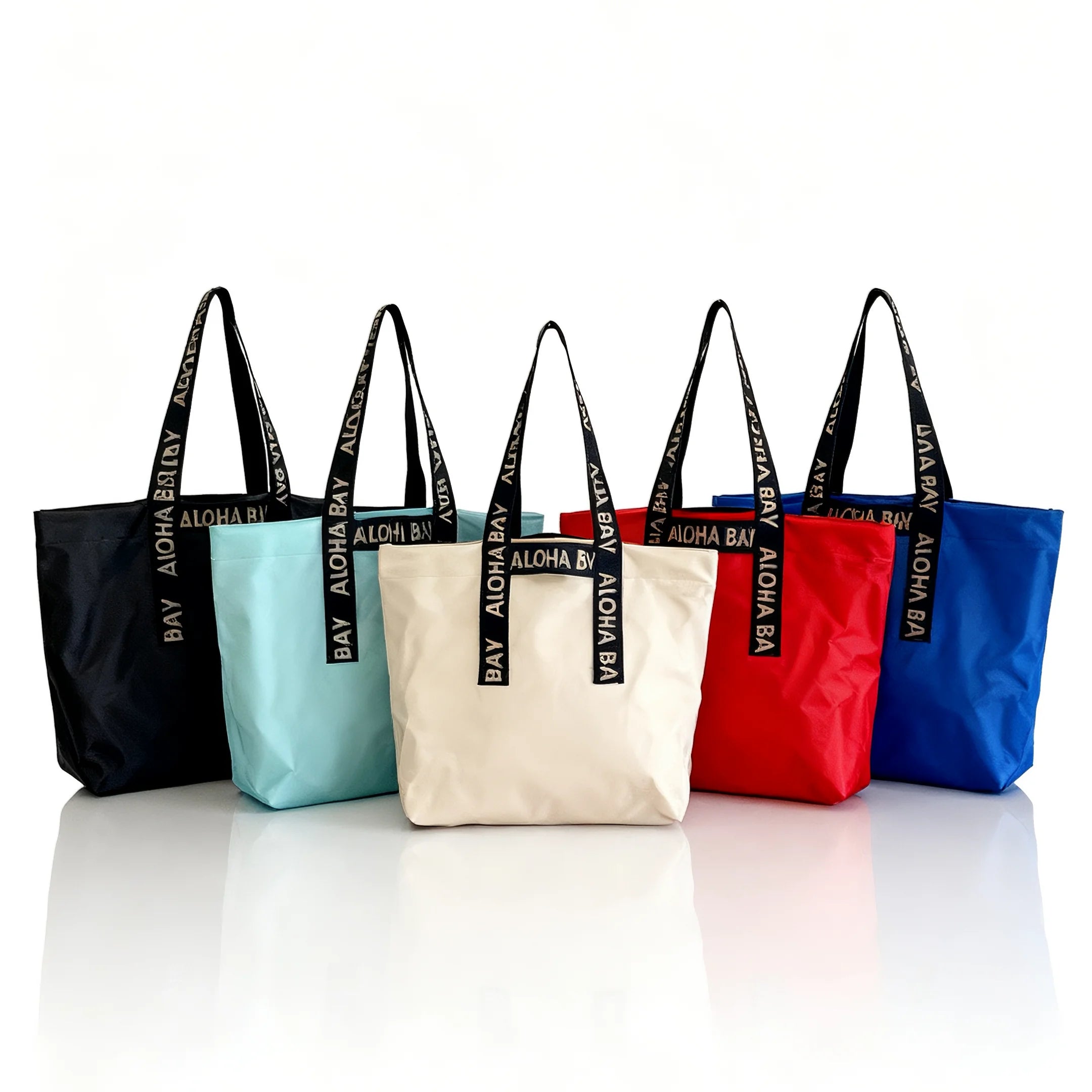 Better Design Custom Logo Work Beach Casual Travel Tote Bag New Design Aloha Bay Owner Brand Nylon Women's Tote Bag for Women