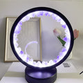 Natural Citrine Amethyst Clear Quartz Raw Stone Crystal Cluster Round Night Light Atmosphere Light USB Interface Crystal Lamps