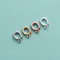 Fashion Rose Gold Oval Connect Clasp Wholesale 925 Sterling Silver for Jewelry Making Accessories Wholesale