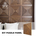 MUMU 3D Efficiency Traditional Flexible Decorative Easy Install Fluted Luxury Restaurant Solid Wood Wall Panel