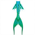 Women's Sexy Large Fluke Mermaid Print Swimming Skin Tail Costume for Mermaid Class Bodysuits