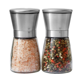 Kitchen Gadgets Manual Salt and Pepper Grinder Mill Glass Bottle Manual Chili Salt Pepper Grinder