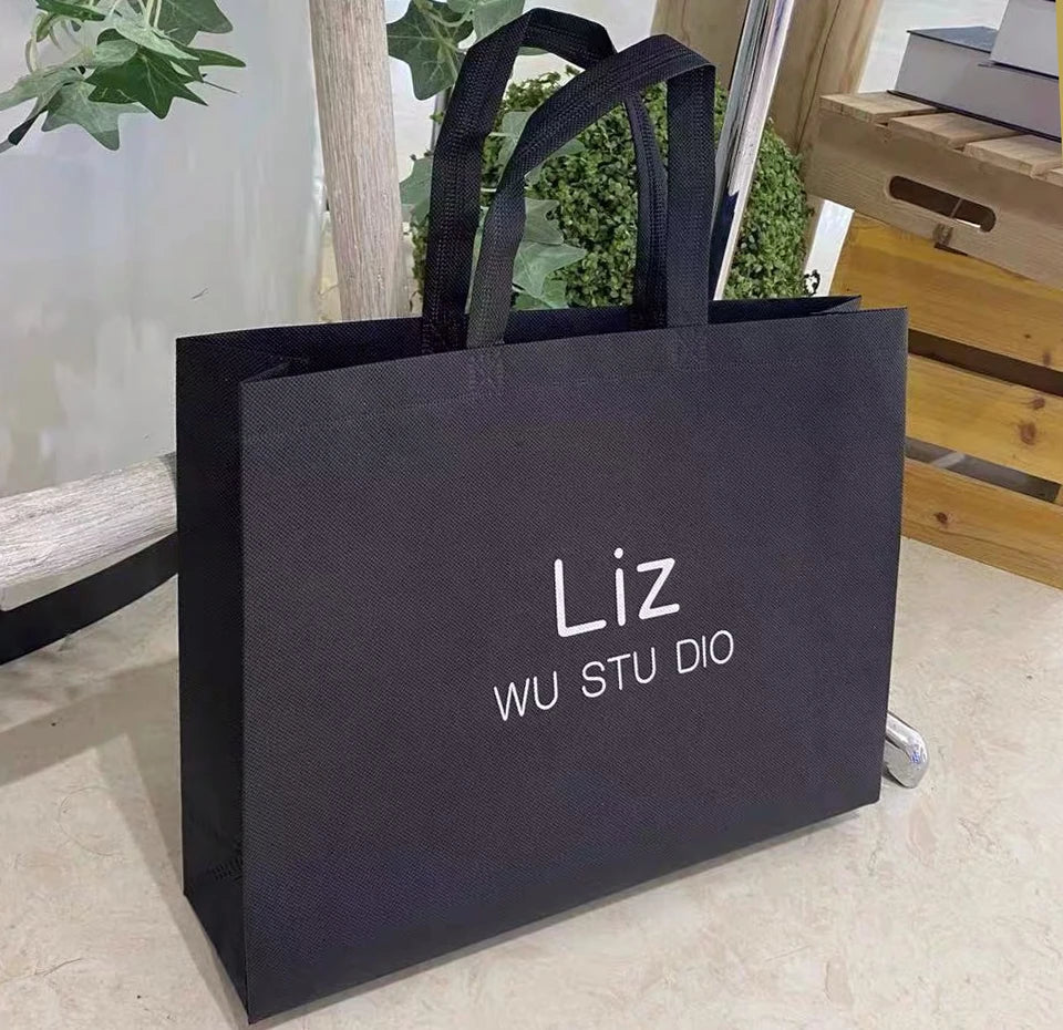 Wholesale Price Custom logo pink Non Woven Fabric Non Woven Tote Bag Supermarket Promotional Grocery Non-woven Bags