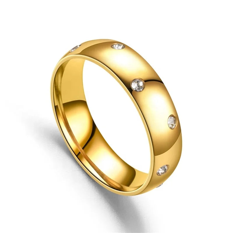 Exquisite Jewelry Ring Love Rings Fashion Women Cubic Zirconia Inlaid Finger Ring Wedding Party Jewelry Wedding Band for Love Wi