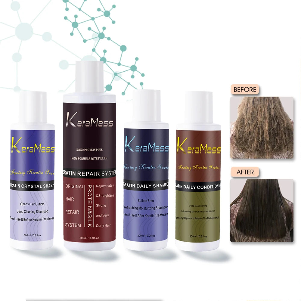 Best Organic Hydrolyzed Keratin Treatment for African American Natural Black Hair Hyaluronic Acid Amino Acids-Smoothing