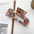 New Multiple Combinations Hair Claw Multi-color Square Heart-shaped Hollow Frosted Shark Clip Frosted Geometric Flower Keel Claw
