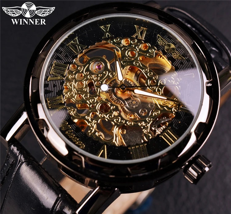 WINNER 614A Top Brand Chic Mechanical Watch Mechanical Watch Clock Sapphire Glass Watches Reloj Hombre