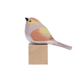 Handmade Engraved Wooden Bird Sculpture Hand-Painted Home Decor Figurine European Art Craft Gift Ornament