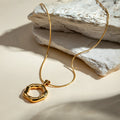 Fearless Gold Necklace 18k Gold Plated Waterproof Snake Chain Tarnish-Free Daily Luxury Effortless Statement Jewelry