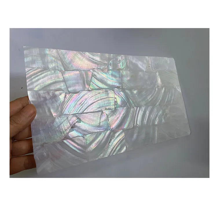 Wholesale Natural Freshwater Shell Sheet White Mother of Pearl Sheet for Art Craft  Phone Cases  Furniture Home Decoration